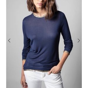 Zadig & volitaire Willy foil long sleeve